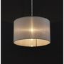 Voir la diapositive 6 : Paris Prix Lampe Suspension avec Abat-Jour  Fidelio  50cm Gris