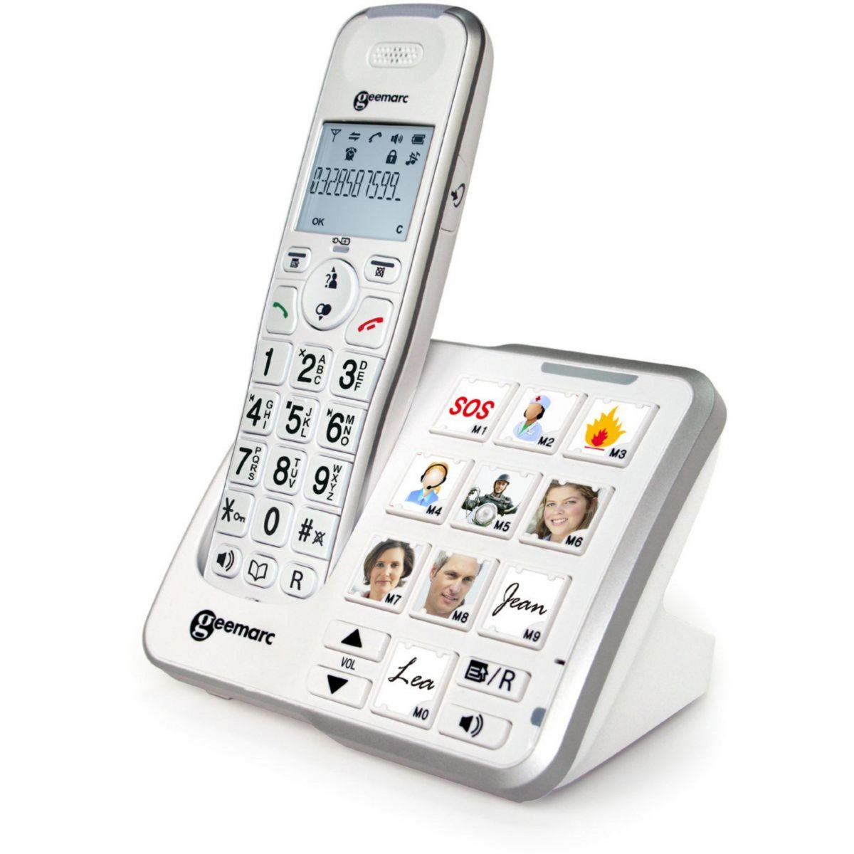 GEEMARC Téléphone sans fil Amplidect 295 Photo Blanc
