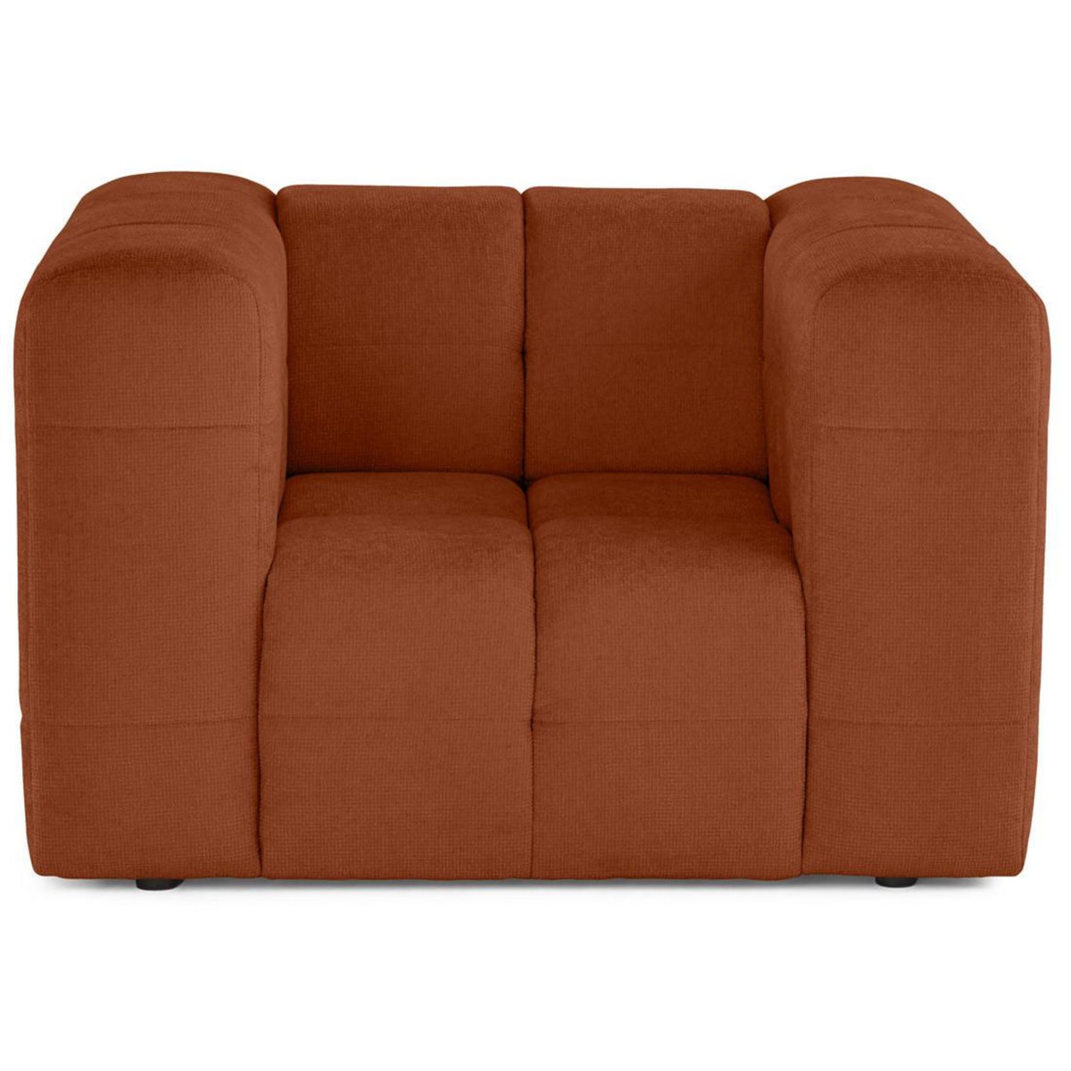 LISA DESIGN Suzano - fauteuil en tissu texturé