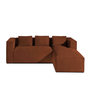 Voir la diapositive 1 : LISA DESIGN Stella - canapé d'angle - en velours côtelé - 4 places -style contemporain - droit