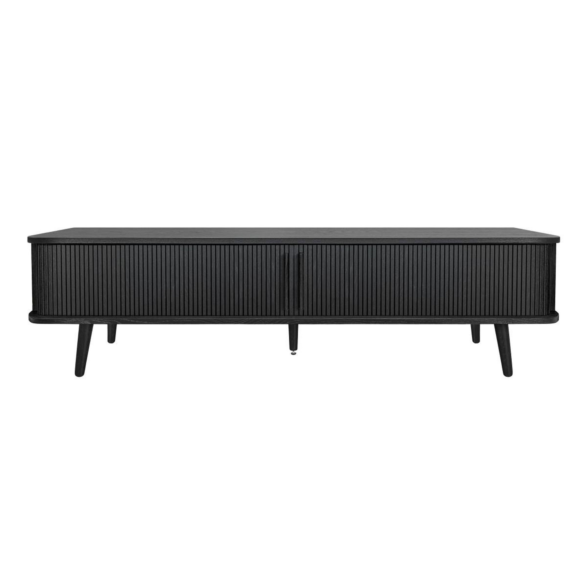 Paris Prix Meuble tv 2 portes coulissantes  rove  178cm noir