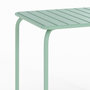 Voir la diapositive 3 : Rendez vous déco Table de jardin carrée en métal vert clair 4 personnes-Yumi