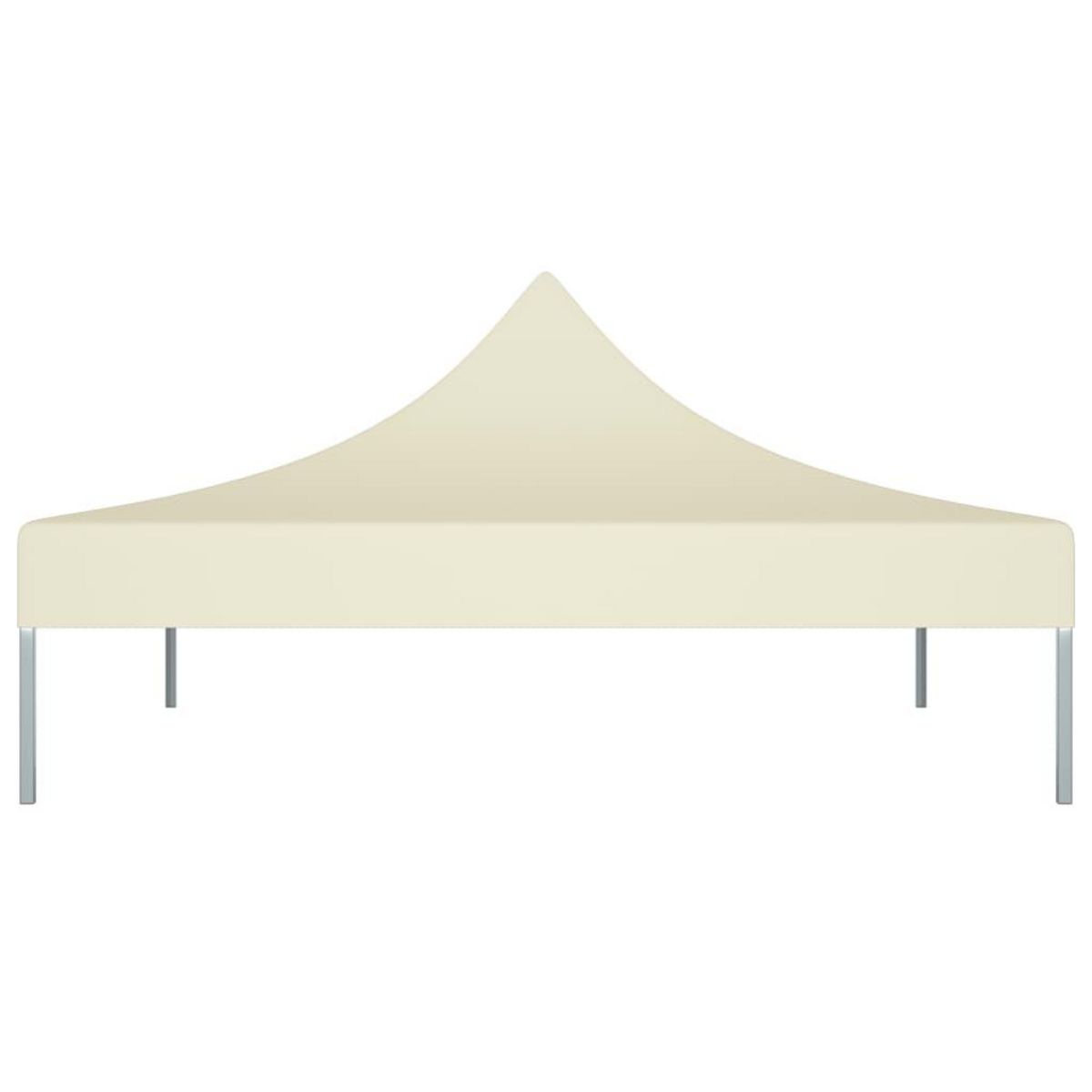 VIDAXL Toit de tente de reception 2x2 m Creme 270 g/m^2