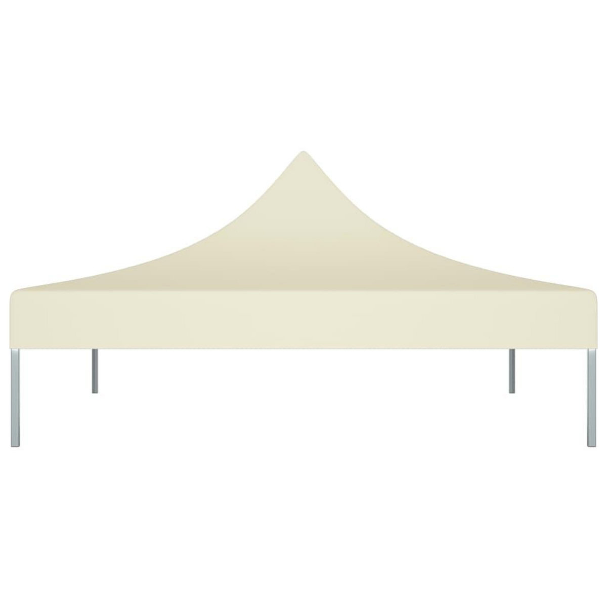 VIDAXL Toit de tente de reception 2x2 m Creme 270 g/m^2