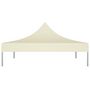Voir la diapositive 3 : VIDAXL Toit de tente de reception 2x2 m Creme 270 g/m^2