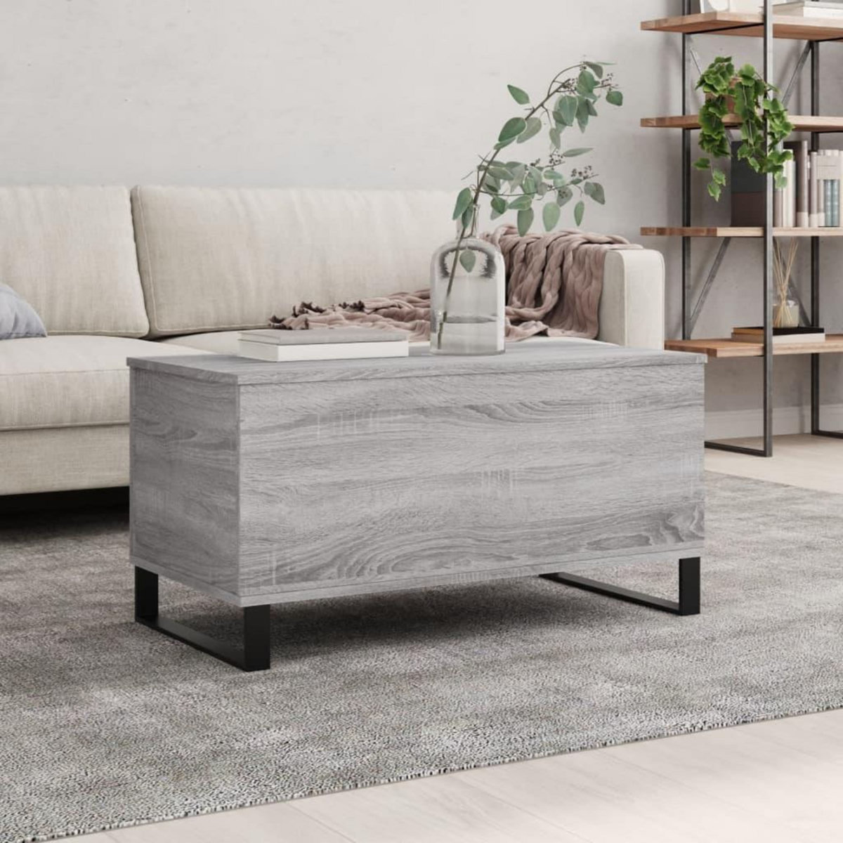 VIDAXL Table basse Sonoma gris 90x44,5x45 cm Bois d'ingenierie