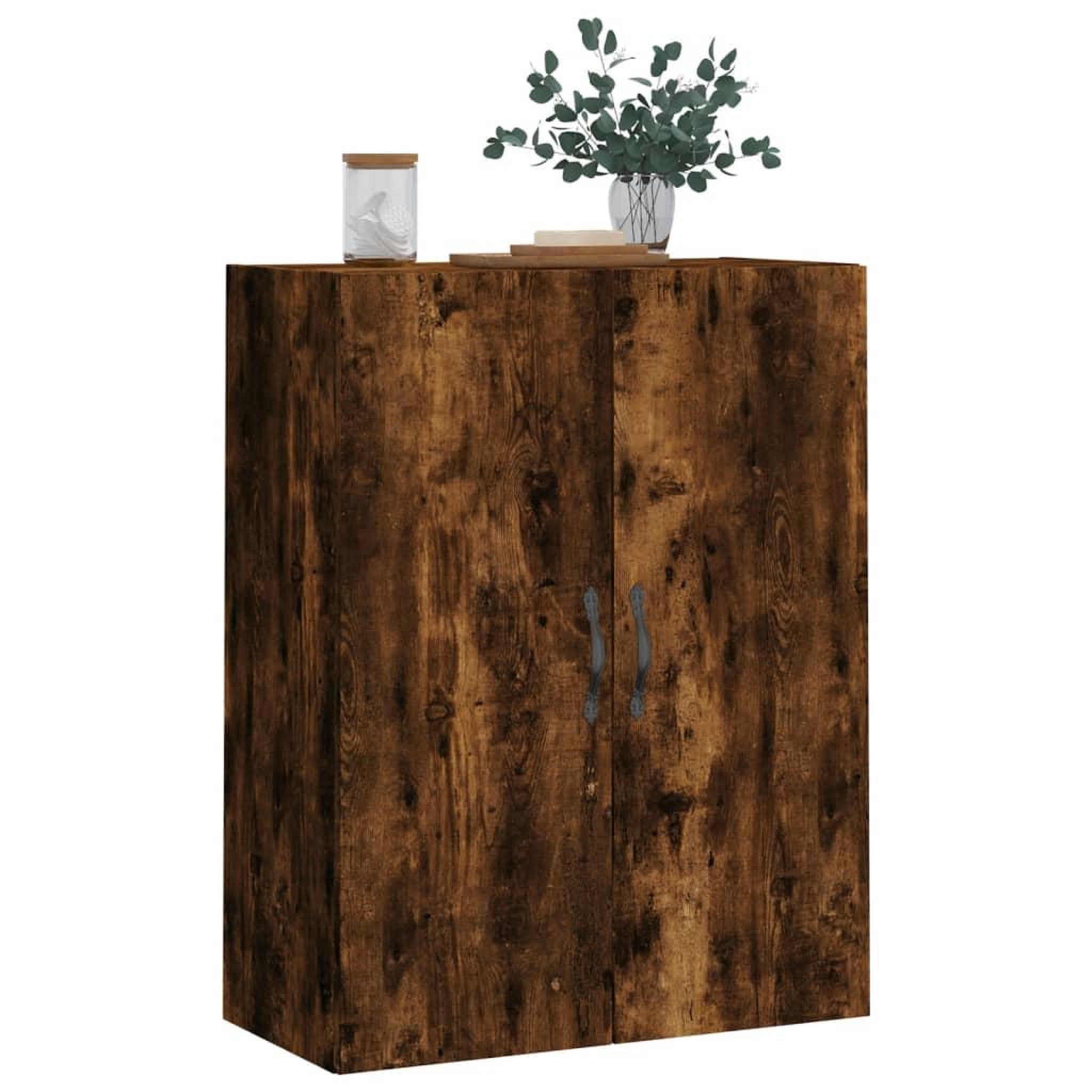 Voir la diapositive 4 : VIDAXL Armoire murale chene fume 69,5x34x90 cm bois d'ingenierie