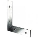 CENTRALE BRICO 1 équerre d'assemblage plate acier zingué HETTICH, l.100 mm