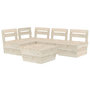 Voir la diapositive 2 : VIDAXL Salon de jardin palette 5 pcs Bois d'epicea impregne