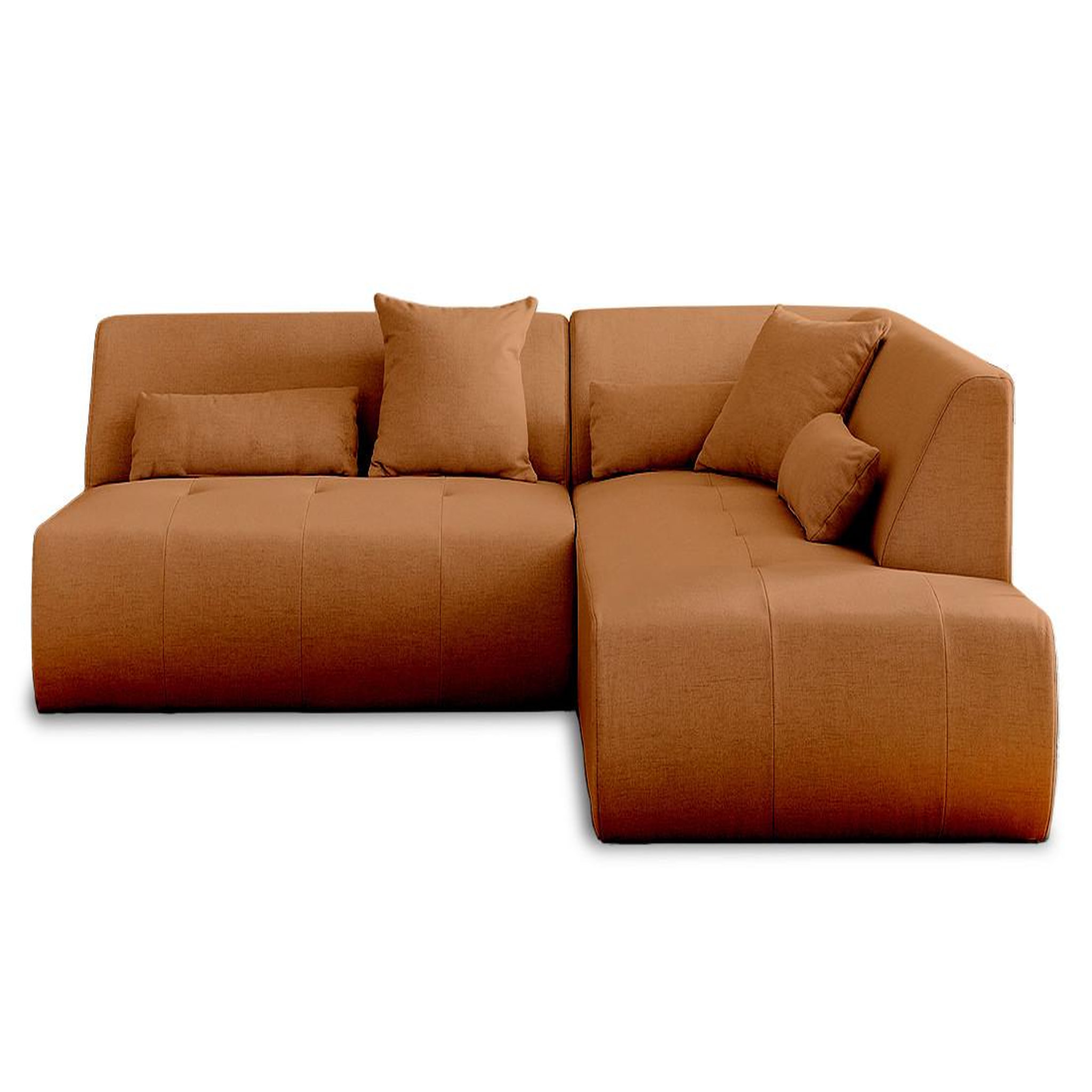Voir la diapositive 1 : BEST MOBILIER Onyx - canapé modulable d'angle droit 5 places - en tissu