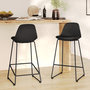 Voir la diapositive 2 : Rendez vous déco Lot de 2 chaises pour îlot central 65 cm noires-Leni