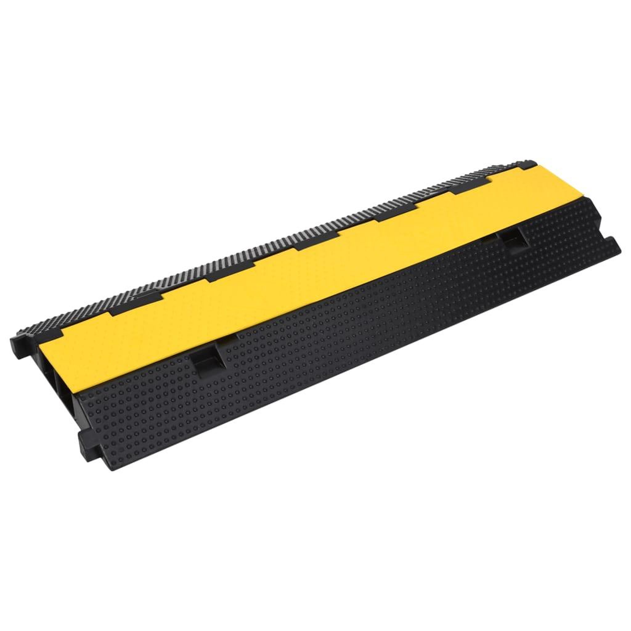 VIDAXL Rampe de protection de cable avec 2 canaux 100 cm caoutchouc