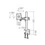 Voir la diapositive 4 : Erard NEXTIA Support de bureau inclinable et orientable 1 bras pour moniteur ERARD - 011100
