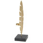 Voir la diapositive 2 : Paris Prix Plume Déco en Métal  Bougeoir  34cm Or