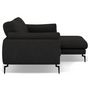 Voir la diapositive 4 : LISA DESIGN Carlos - canapé d'angle droit 4 places ultra moelleux en tissu texturé