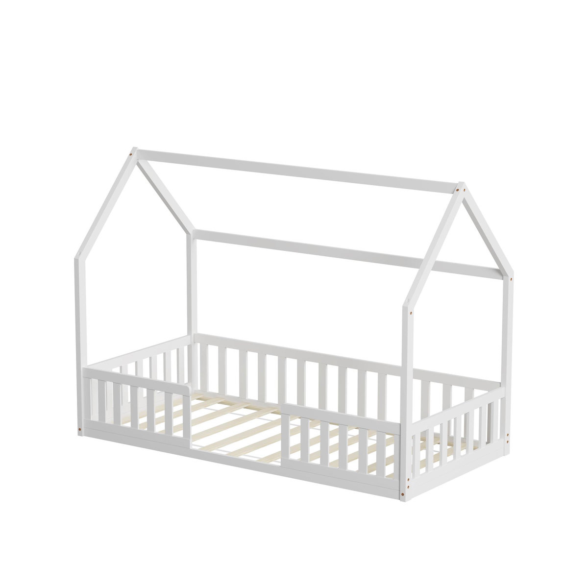 MINEA MINEA | Lit cabane avec barrière NID ENCHANTE 90x190 cm (matelas non inclus)