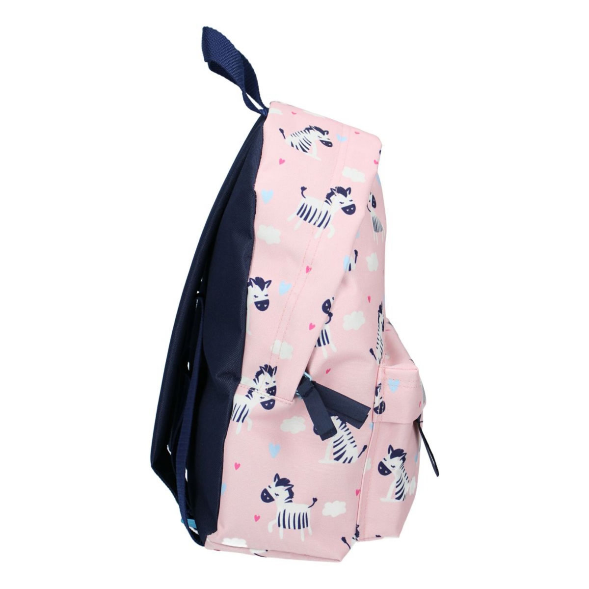 Sac maternelle avec pochette avant motifs zébres