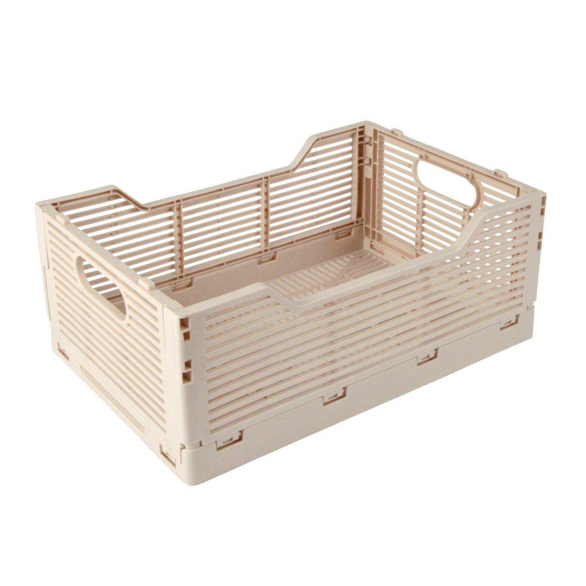 HOMEA Cagette pliable & empilable  emilie  30cm naturel