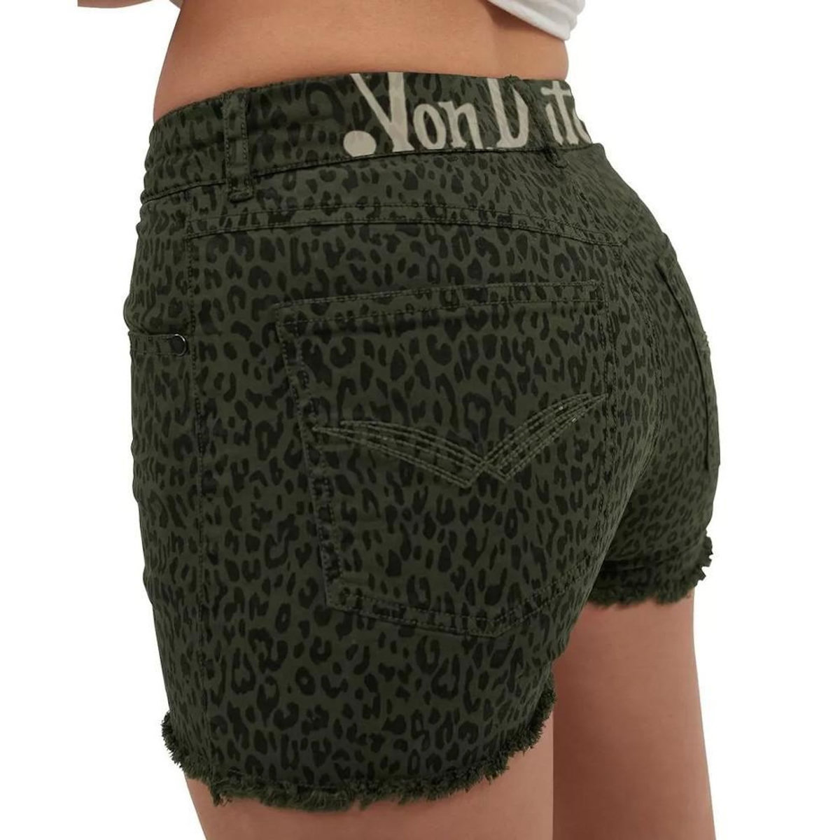 VON DUTCH Short Kaki Femme Von Dutch SPICY