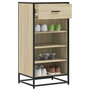 Voir la diapositive 1 : VIDAXL Etagere a chaussures chene sonoma 48x38x97,5 cm bois ingenierie