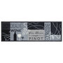 Voir la diapositive 2 : VIDAXL Tapis de cuisine lavable imprime Wine gris 60x180 cm velours