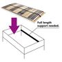 Voir la diapositive 3 : VIDAXL Sommier a lattes sans matelas avec 42 lattes 7 zones 140x200 cm