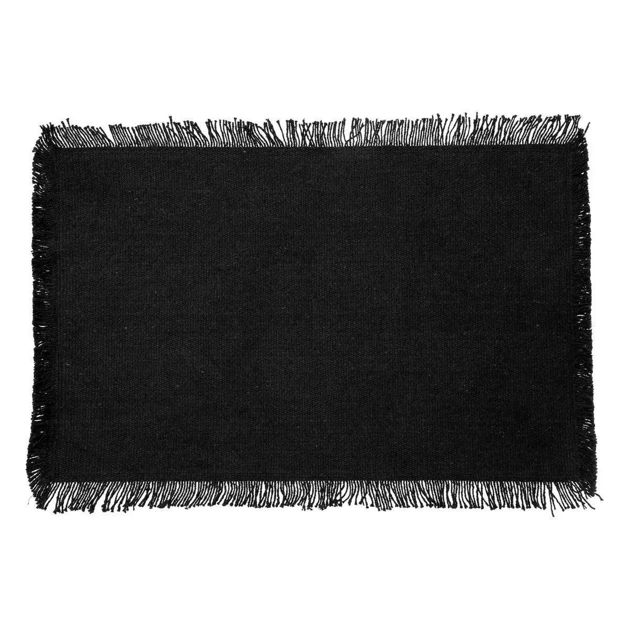 SECRET DE GOURMET Set de table déco  maha  30x45cm noir