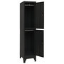Voir la diapositive 3 : VIDAXL Armoire a casiers Noir 38x45x180 cm Acier