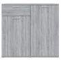Voir la diapositive 3 : VIDAXL Buffet Sonoma gris 80x36x75 cm Bois d'ingenierie