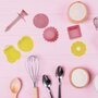 Voir la diapositive 2 : Fackelmann Set de 7 ustensiles de pâtisserie avec stylo de décoration et mini moules Fackelmann Mini Monsters