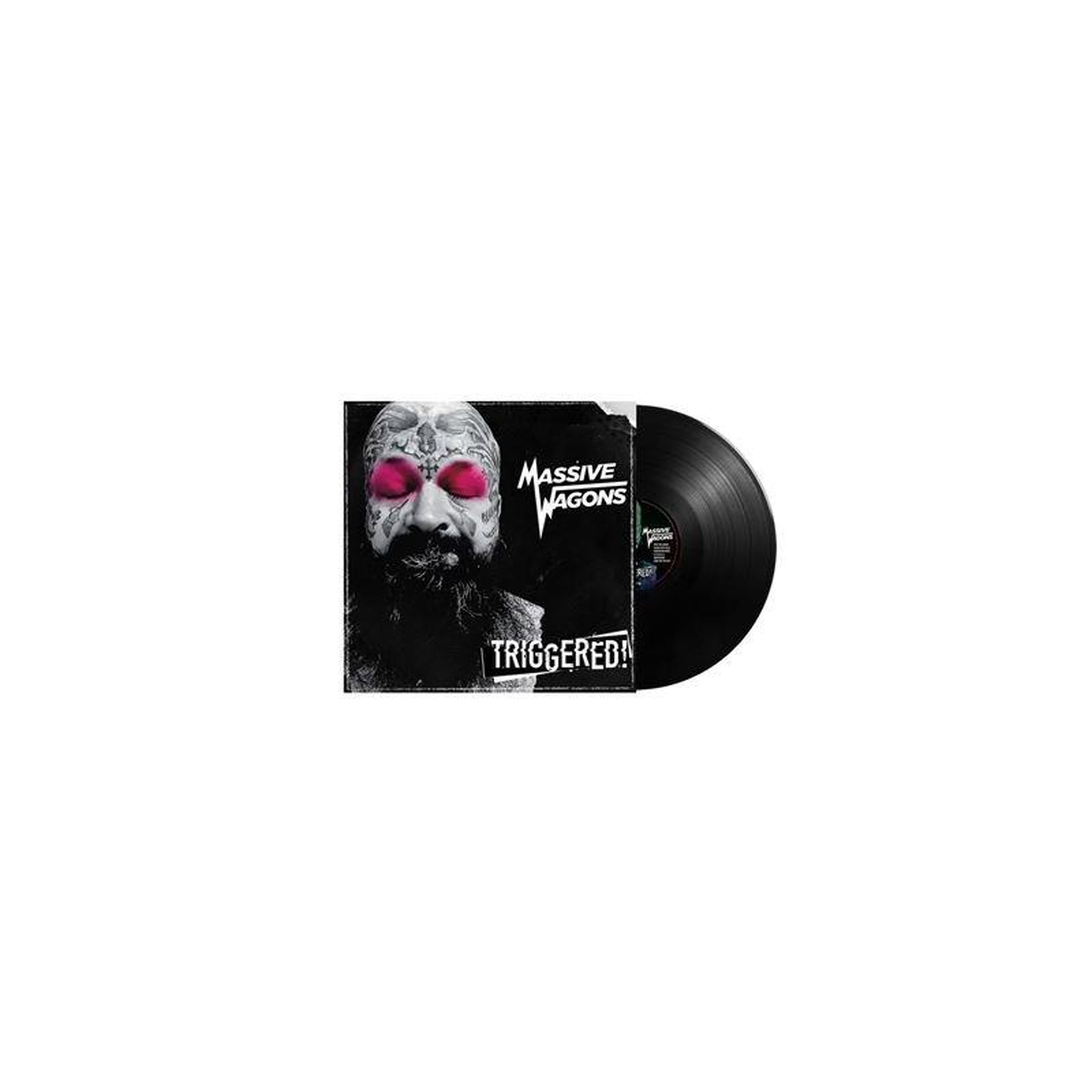 Vinyle massive wagons triggered! Disque noir, pochette vinyle standard imprimée