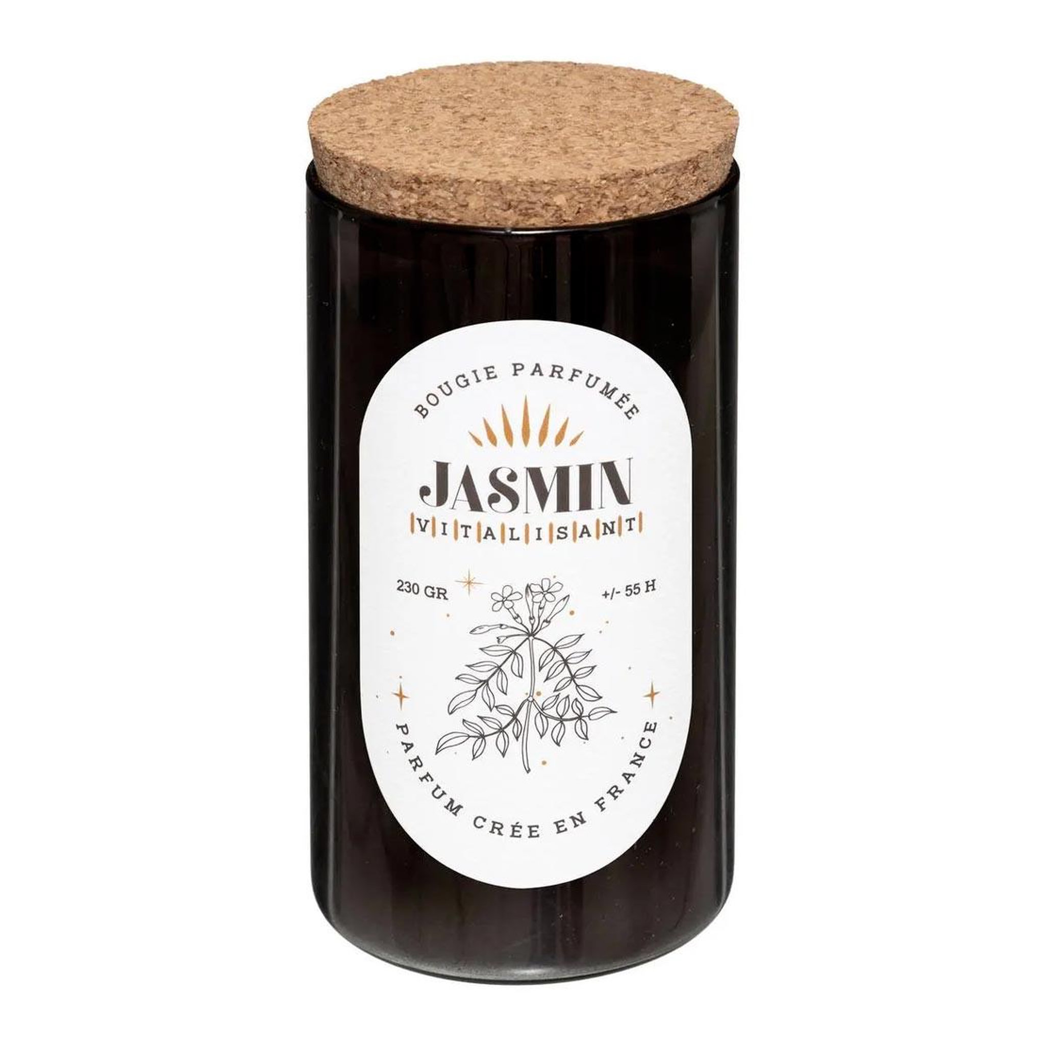 COMPTOIR DE LA BOUGIE Bougie parfumée en verre  snow  230g jasmin