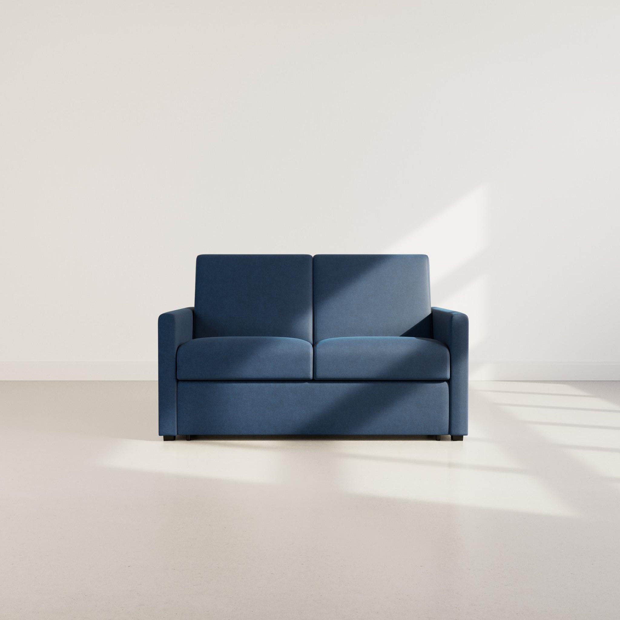 Voir la diapositive 5 : BEST MOBILIER Julia - canapé 3 places convertible express couchage quotidien 140 cm matelas 14 cm en tissu