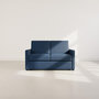 Voir la diapositive 5 : BEST MOBILIER Julia - canapé 3 places convertible express couchage quotidien 140 cm matelas 14 cm en tissu