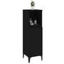 Voir la diapositive 5 : VIDAXL Armoire de salle de bain noir 30x30x100 cm bois d'ingenierie