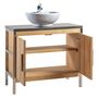 Voir la diapositive 2 : Meuble salle de bain en teck MODELIA