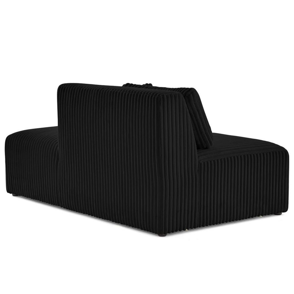 LISA DESIGN Victoire - module d'assise droit en velours côtelé grosses côtes