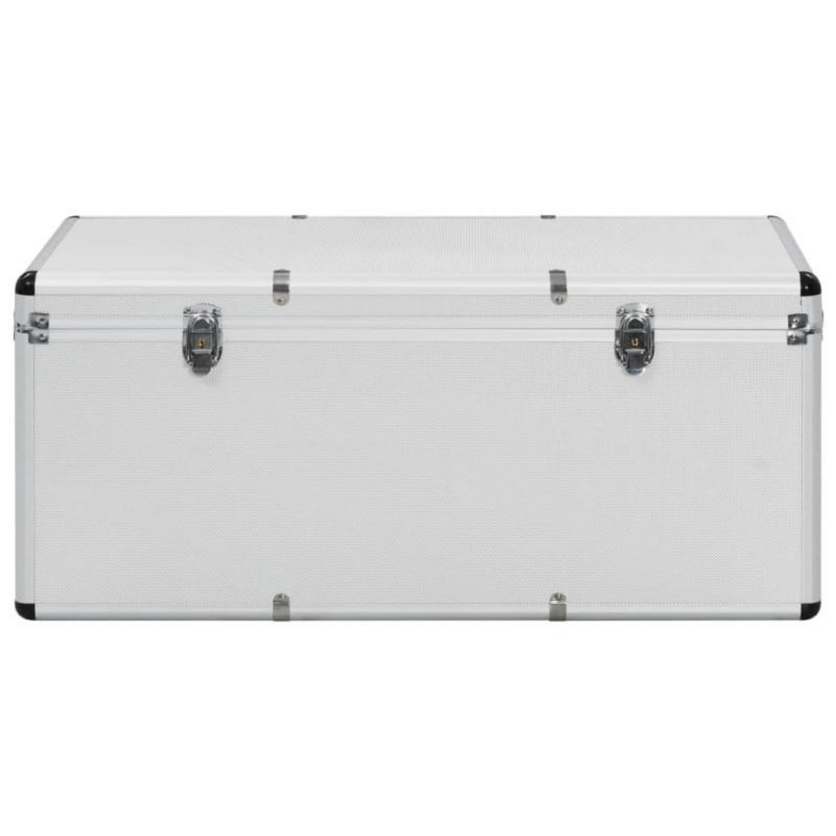 VIDAXL Boîtes de rangement 3 pcs Argente Aluminium