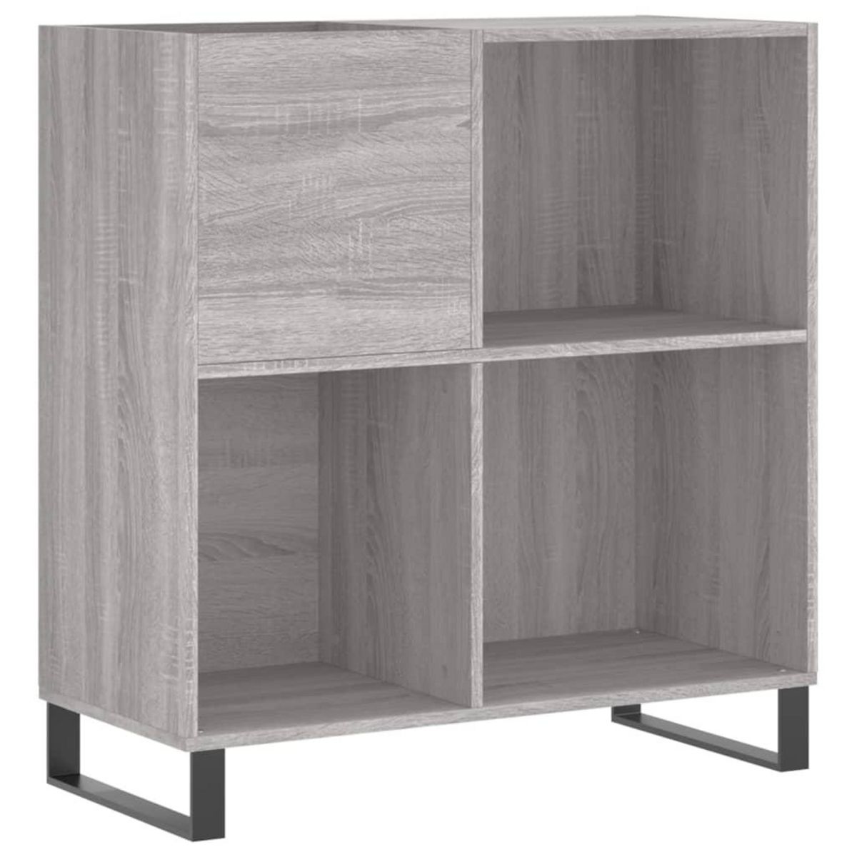 VIDAXL Armoire a disques sonoma gris 84,5x38x89 cm bois d'ingenierie