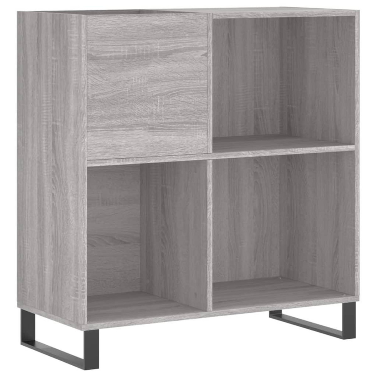 VIDAXL Armoire a disques sonoma gris 84,5x38x89 cm bois d'ingenierie