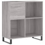 Voir la diapositive 2 : VIDAXL Armoire a disques sonoma gris 84,5x38x89 cm bois d'ingenierie