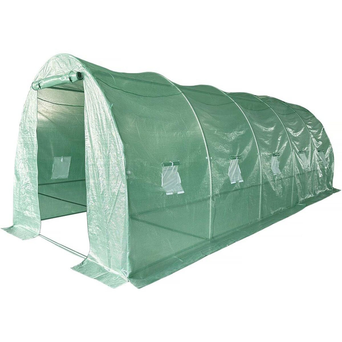 Habitat et Jardin Serre tunelle de jardin 8 x 3 m  Lys  - 24 m² - 140g - Vert