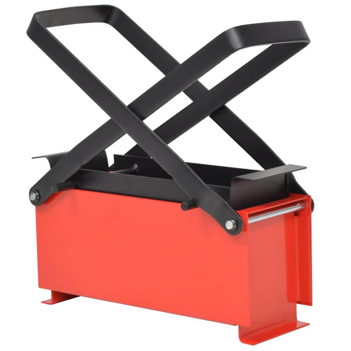 VIDAXL Presse a papier de recyclage acier 34x14x14 cm noir et rouge