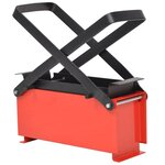 VIDAXL Presse a papier de recyclage acier 34x14x14 cm noir et rouge