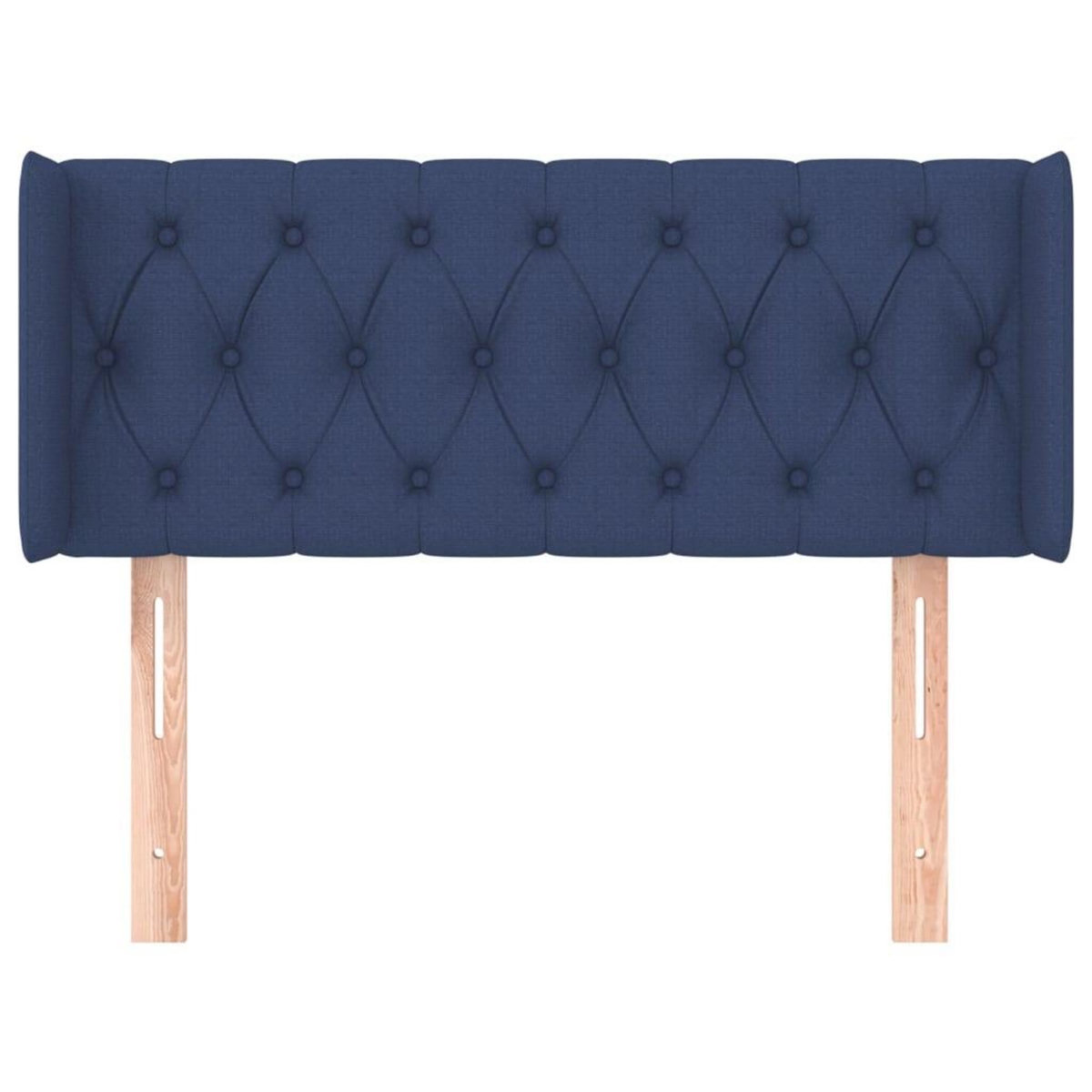 VIDAXL Tete de lit avec oreilles Bleu 103x16x78/88 cm Tissu