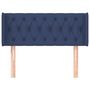 Voir la diapositive 3 : VIDAXL Tete de lit avec oreilles Bleu 103x16x78/88 cm Tissu