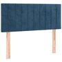 Voir la diapositive 4 : VIDAXL Tete de lit a LED Bleu fonce 90x5x78/88 cm Velours