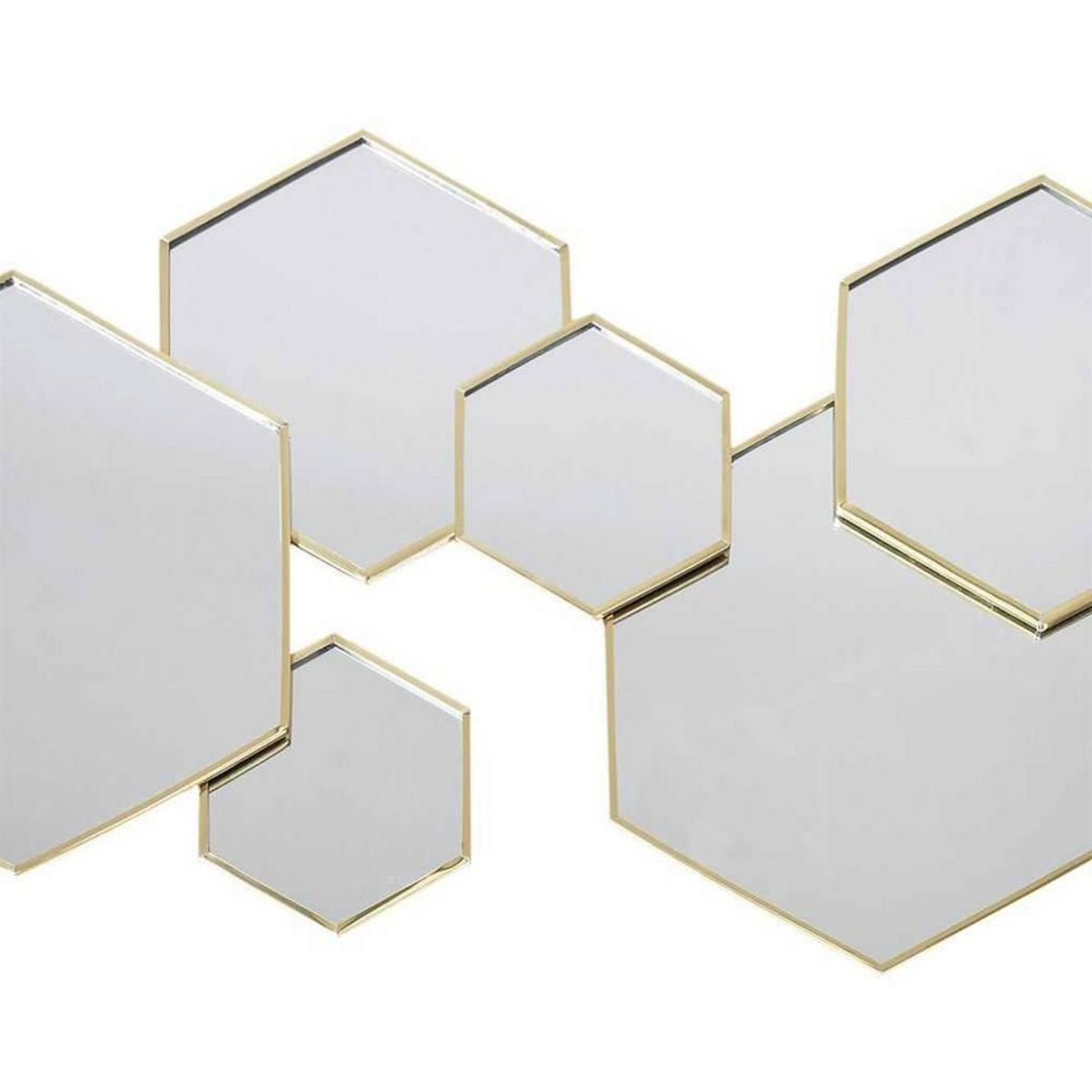 The Home Deco Factory Décoration miroir hexagonal