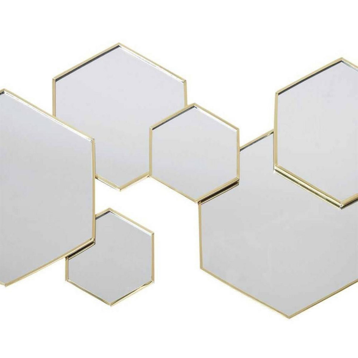 The Home Deco Factory Décoration miroir hexagonal