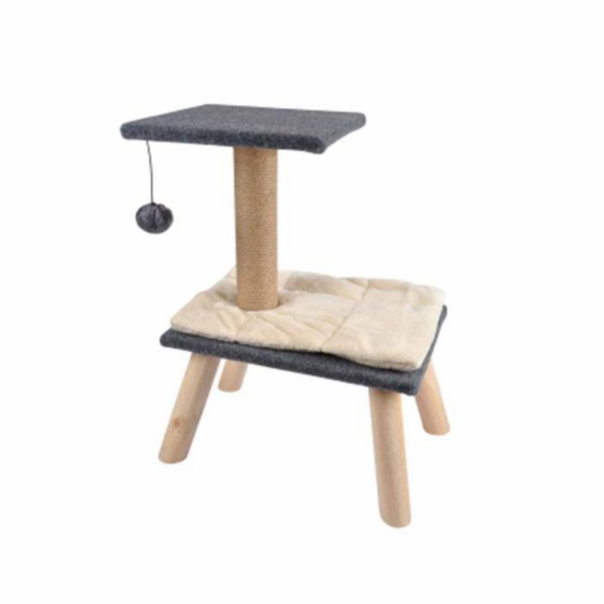 Paris Prix Arbre à Chaton Design  2 Plateformes  55cm Gris